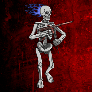 Adrenaline Skully NFT - Carnage in Bones with Swab - Adrenaline